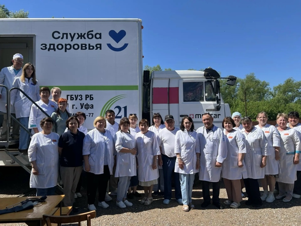«Поезд здоровья» побывал в селе Новокурмашево: итоги приёма!